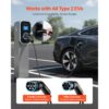 VEVOR EV Ladekabel, 16 A, 10 m, max. 11 kW, kompatibel mit Typ-2-Ladegeräten für Elektrofahrzeuge – Bild 2