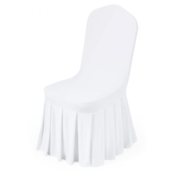 VEVOR Stuhlhussen Stuhlbezug mit flacher Vorderseite 30 Stk. waschbarer Stuhlüberzug aus Polyester-Spandex