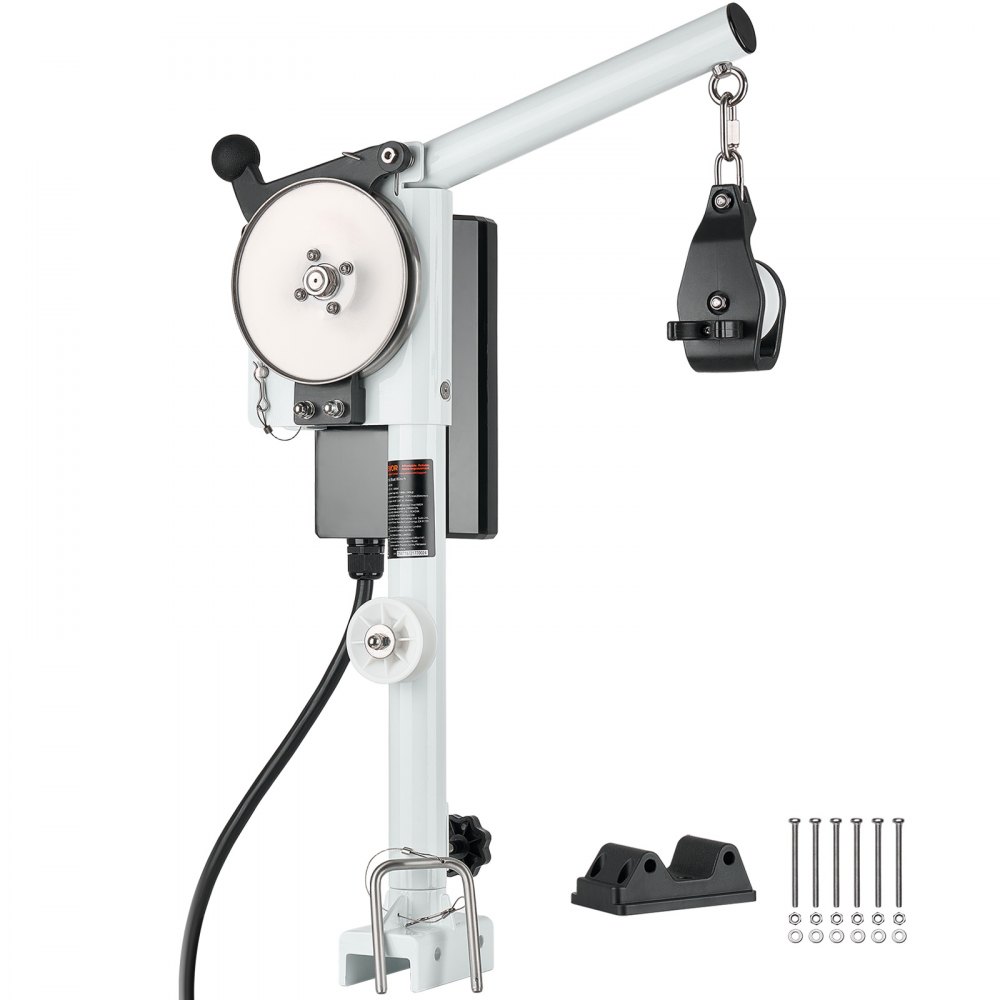 VEVOR Krabbenkorb-Hebevorrichtung, 12 V DC 1200 W, Seilwinde 90 kg Hubkapazität