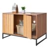 VEVOR Katzenschrank, 800x510x568 mm, Katzentoilette mit Kratzpad & Stauraum