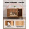 VEVOR Katzenschrank, 800x510x568 mm, Katzentoilette mit Kratzpad & Stauraum – Bild 3