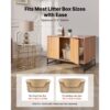 VEVOR Katzenschrank, 800x510x568 mm, Katzentoilette mit Kratzpad & Stauraum – Bild 4