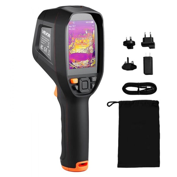 VEVOR Wärmebildkamera, TISR Superauflösung 512 x 384, Thermokamera mit 2MP visueller Kamera