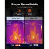 VEVOR Wärmebildkamera, TISR Superauflösung 512 x 384, Thermokamera mit 2MP visueller Kamera – Bild 2