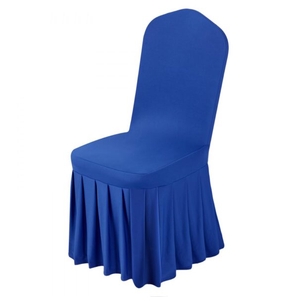 VEVOR 30 x Stuhlhussen Stuhlbezug mit flacher Vorderseite, passend für Stühle (51 x 45 x 95 cm) Schwarz