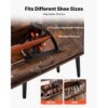 VEVOR Schuhschrank mit 4 Klappen & Kippschutz, Vintage Schuhregal 120 x 24 x 105 cm Braun – Bild 5