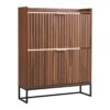 VEVOR Schuhschrank mit 2 Klappen, platzsparender Schuhkipper & Kippschutz, Schuhregal 80 x 24 x 100 cm Braun
