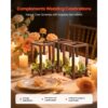 VEVOR 12er-Set, 12 flammenlosen LED-Kerzen, 12 Eukalyptusblätter-Kranz für Hochzeitstisch – Bild 2 VEVOR 12er-Set, 12 flammenlosen LED-Kerzen, 12 Eukalyptusblätter-Kranz für Hochzeitstisch – Bild 2