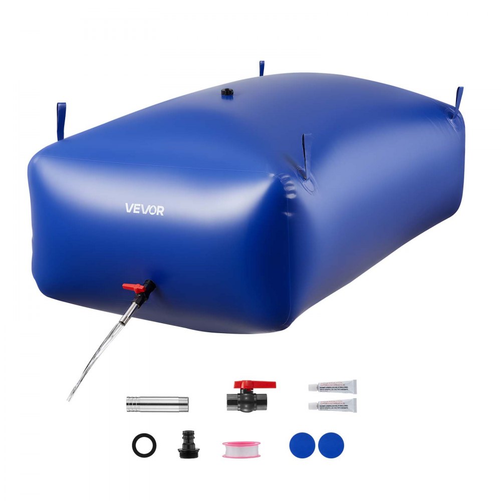 VEVOR Wasserspeicherblase, 1000 L PVC-Weichwasserbeutel, Wasserspeicherbehälter