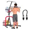 VEVOR Corner Leverage Gym Heim-Fitnessgerät mit 2:1-Verhältnis LAT Low Row System