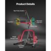 VEVOR Corner Leverage Gym Heim-Fitnessgerät mit 2:1-Verhältnis LAT Low Row System – Bild 5