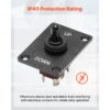 VEVOR Wippschalter, 6-poliger Kippschalter mit Polaritätsumkehr (EIN)-Aus-(EIN) DC 12 V/30 A AC 250 V/15 A – Bild 5