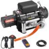 VEVOR Elektrische Seilwinde, 6100 kg, 12 V DC Elektrowinde mit 24 m Seil