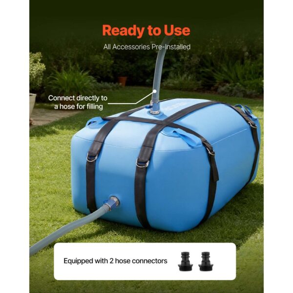 VEVOR Wasserspeicherblase, 132L TPU-Weichwasserbeutel, Wasserspeicherbehälter – Bild 5