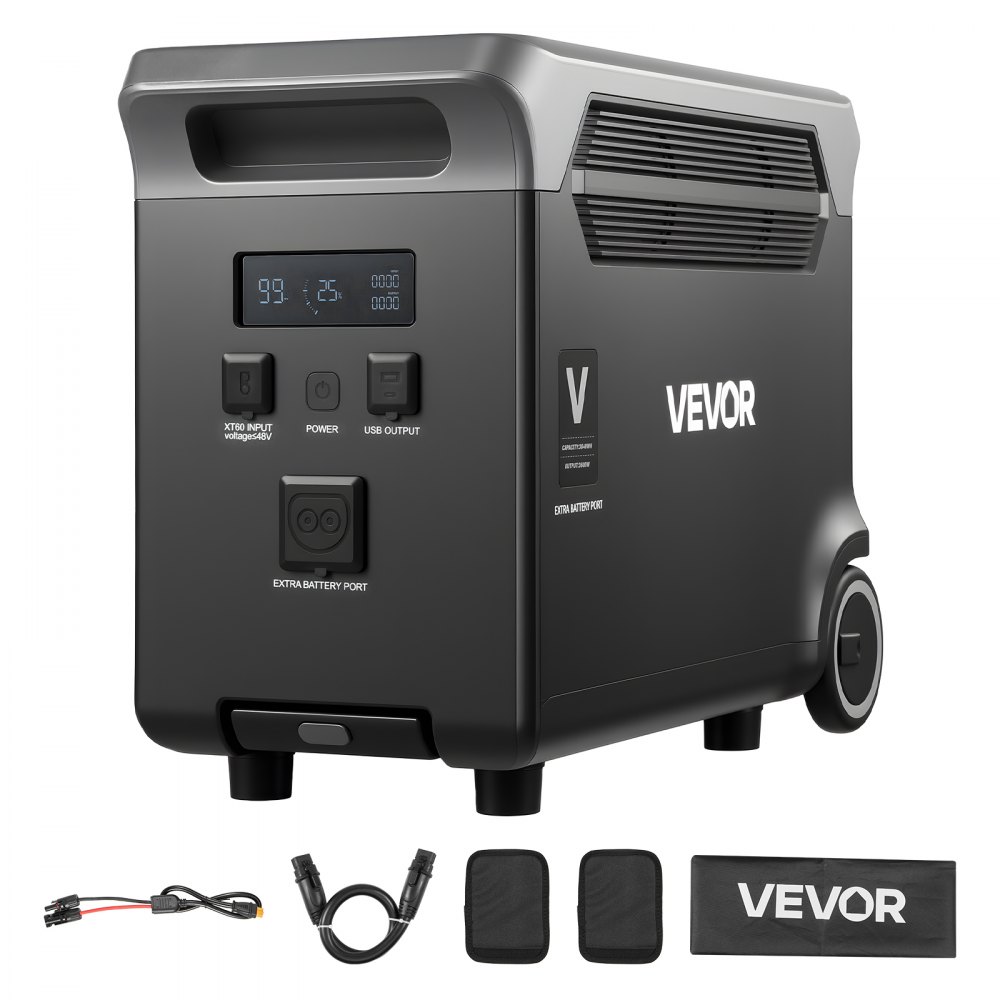 VEVOR Zusatzakku für tragbare Powerstation, Camping, Roadtrips, Wohnmobile
