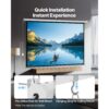 VEVOR Motor Projektionsleinwand Beamer Leinwand, 120 Zoll 4:3 4K 1080 HD, automatische Filmleinwand – Bild 5