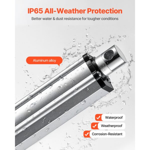 VEVOR 12-V-Linearantrieb, 101,6 mm IP65 wasserdichter Linearmotor, 3000 N Linear Actuator – Bild 4 VEVOR 12-V-Linearantrieb, 101,6 mm IP65 wasserdichter Linearmotor, 3000 N Linear Actuator – Bild 4