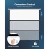 VEVOR manuelle Projektionsleinwand Beamer Leinwand, 120 Zoll 1:1 4K 1080 HD, einziehbare Projektionsleinwand – Bild 4