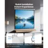 VEVOR manuelle Projektionsleinwand Beamer Leinwand, 120 Zoll 1:1 4K 1080 HD, einziehbare Projektionsleinwand – Bild 5
