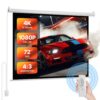 VEVOR Motorisierte Projektionsleinwand, 1829 mm 4:3 1080 HD Elektrische Projektionsleinwand