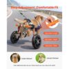 VEVOR Hunderollstuhl für Hinterbeine, Rollstuhl für Haustiere, Breiten- & Längenverstellbar – Bild 5