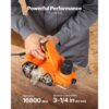VEVOR Elektrohobel, 82 mm Schnittbreite, 650 W, 16800 U/min, 2 Klingen – Bild 2