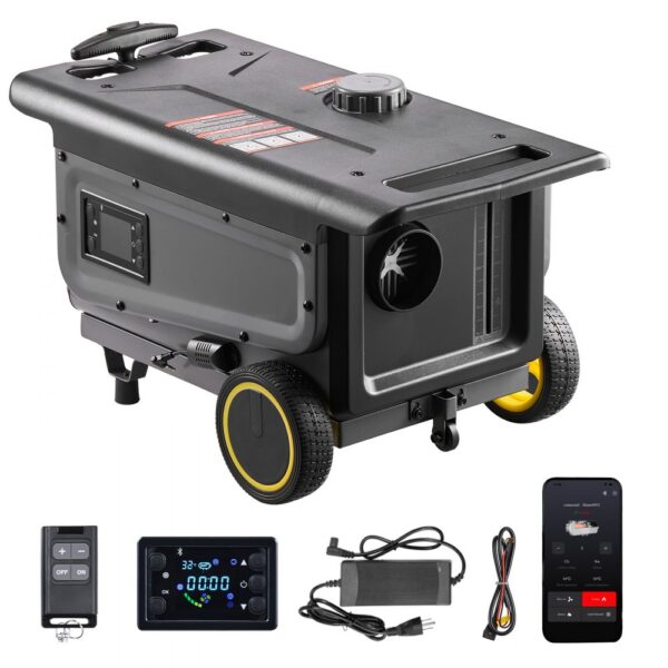 VEVOR Dieselheizung 5-8KW DC 12 V/24 V, Trolley-Design, 5 L Kraftstofftank für Lkw