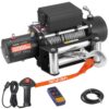 VEVOR Elektrische Seilwinde, 5400 kg, 12 V DC Elektrowinde mit 24 m Stahlseil