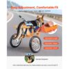 VEVOR Hunderollstuhl für Hinterbeine, Haustierrollstuhl mit 2 Rädern, behinderte Hunde 21,77–39,92kg – Bild 5