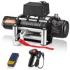VEVOR Elektrische Seilwinde, 4500 kg, 12 V DC LKW-Winde mit Φ 8,3 mm x 19,8 m Stahlseil VEVOR Elektrische Seilwinde, 4500 kg, 12 V DC LKW-Winde mit Φ 8,3 mm x 19,8 m Stahlseil