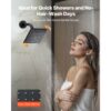 VEVOR Duschsystem-Set inkl. 10 Zoll Regenduschsystem / 6 Zoll Wandmontagekopf / 2 in 1 Handbrause, Mattschwarz – Bild 5