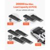 VEVOR Autorampen Auffahrrampen 4 Stk. 65 mm Hubhöhe, 9072 kg belastbar Auffahrhilfe – Bild 3