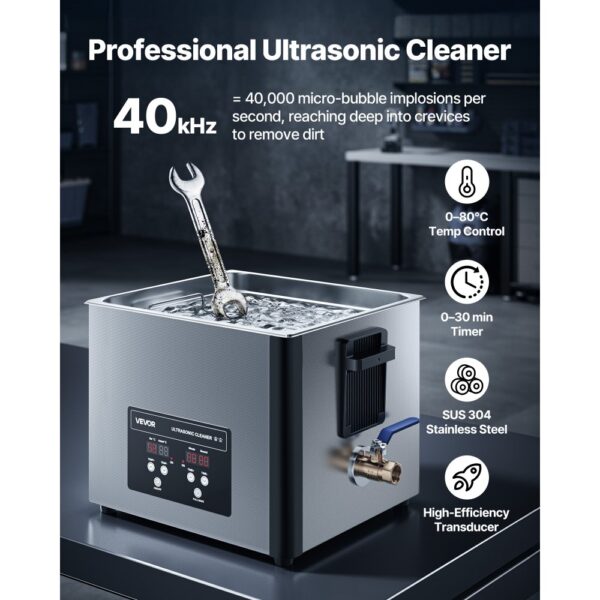VEVOR 15 L Ultraschallreiniger – Bild 2
