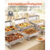 VEVOR rechteckiger Chafing Dish Set 8,5 L Speisenwärmer (6 Stk.) Buffet Warmhaltebehälter mit Griff – Bild 3