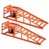 VEVOR hydraulische Autorampen Auffahrrampen 2 Stk. 27-36 cm Hubhöhe, 1 t (pro Rampe) belastbar Auffahrhilfe