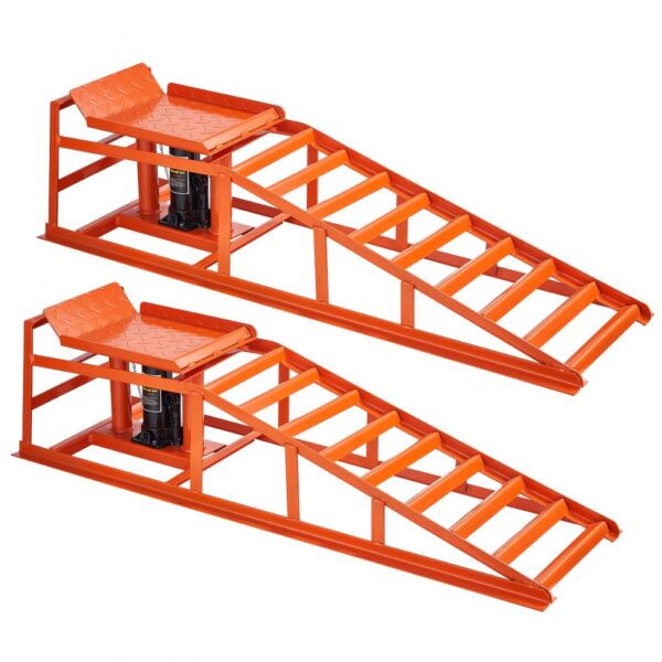 VEVOR hydraulische Autorampen Auffahrrampen 2 Stk. 27-36 cm Hubhöhe, 1 t (pro Rampe) belastbar Auffahrhilfe