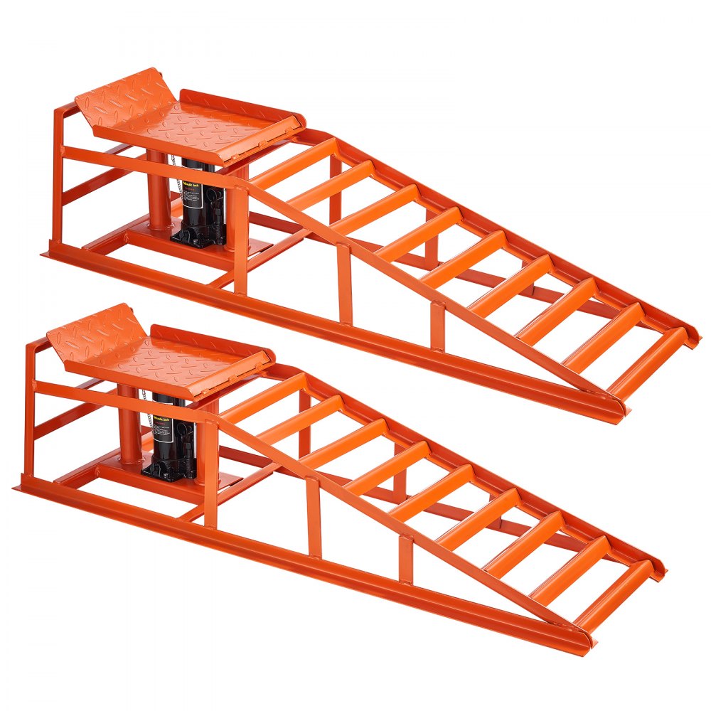 VEVOR hydraulische Autorampen Auffahrrampen 2 Stk. 27-36 cm Hubhöhe, 1 t (pro Rampe) belastbar Auffahrhilfe