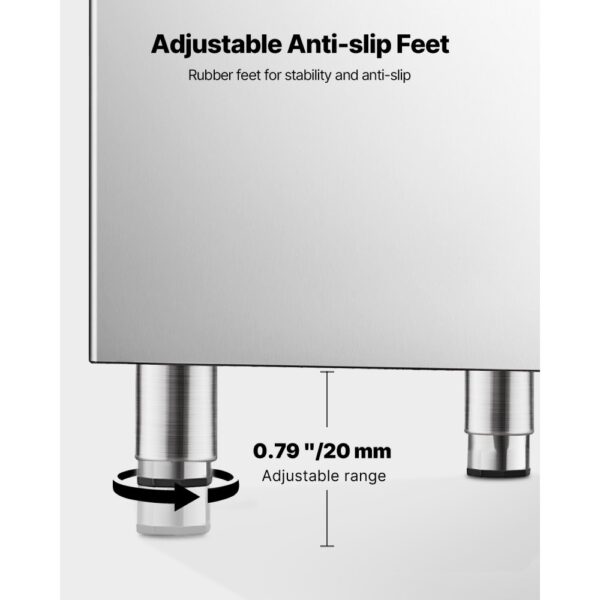 VEVOR Vorratsbehälter Eisbehälter für gewerbliche Eiswürfelbereiter (113 kg Kapazität) – Bild 4 VEVOR Vorratsbehälter Eisbehälter für gewerbliche Eiswürfelbereiter (113 kg Kapazität) – Bild 4