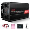 VEVOR 4000 W Wechselrichter, 12 V DC auf 230 V AC, 2 USB-Anschlüssen, 2 AC-Steckdosen