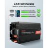 VEVOR 3500 W Wechselrichter, 12 V DC auf 230 V AC, reiner Sinus-Wechselrichter, 2 AC-Steckdosen – Bild 5