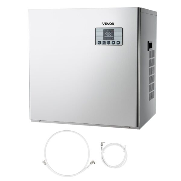 VEVOR kommerzielle Eismaschine, 181 kg/Tag Edelstahl-Eismaschine mit intelligentem Bedienfeld, Nur Kopf VEVOR kommerzielle Eismaschine, 181 kg/Tag Edelstahl-Eismaschine mit intelligentem Bedienfeld, Nur Kopf