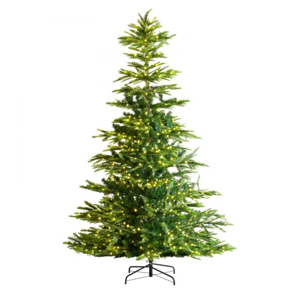 VEVOR Weihnachtsbaum, 1,35 x 2,25 m, Tannenbaum mit 700 warmweißen LED-Lichtern VEVOR Weihnachtsbaum, 1,35 x 2,25 m, Tannenbaum mit 700 warmweißen LED-Lichtern