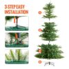 VEVOR Weihnachtsbaum, 1,35 x 2,25 m, Tannenbaum mit 700 warmweißen LED-Lichtern – Bild 5 VEVOR Weihnachtsbaum, 1,35 x 2,25 m, Tannenbaum mit 700 warmweißen LED-Lichtern – Bild 5
