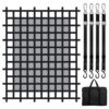 VEVOR Frachtnetz, 2440 x 2060 mm, 4 verstellbare Gurte mit Karabinern & S-Haken VEVOR Frachtnetz, 2440 x 2060 mm, 4 verstellbare Gurte mit Karabinern & S-Haken