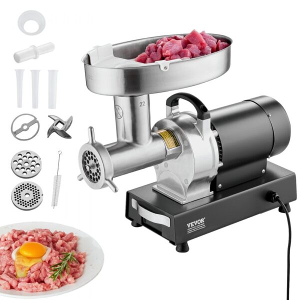 VEVOR kommerzieller elektrischer Fleischwolf Wurstmaschine 6,35 kg/Min. 750 W VEVOR kommerzieller elektrischer Fleischwolf Wurstmaschine 6,35 kg/Min. 750 W