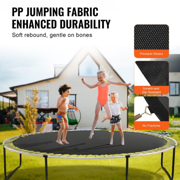 VEVOR Ersatz-Trampolinmatte Sprungmatte passend für 457 cm Rahmen, passend für 17,8 cm Federlänge – Bild 3