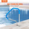 VEVOR Pool Handlauf, 1165 x 42 x 935 mm Griffbogen, Edelstahl (vorgefertigt) für Innen-/Außenpools – Bild 2