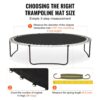 VEVOR Ersatz-Trampolinmatte Sprungmatte passend für 457 cm Rahmen, passend für 16,5 cm Federlänge – Bild 4