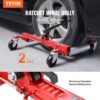 VEVOR Radwagen 2 Stk. 680 kg pro Stück Tragkraft Rangierroller mit Ratschenfunktion Reifenroller für PKW – Bild 2