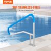 VEVOR Pool-Handlauf, 138x92,5x10cm Pooleinstieg Edelstahl mit Grundplatte für Innen-/Außenpools – Bild 2